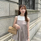 【Mocha Beige】 Bias satin camisole