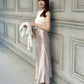 【Beige Rose】 Bias satin skirt