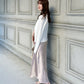 【Beige Rose】 Bias satin skirt