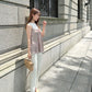 【Mocha Beige】 Bias satin camisole