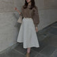 【Ivory】Quilted A-line skirt(再入荷)