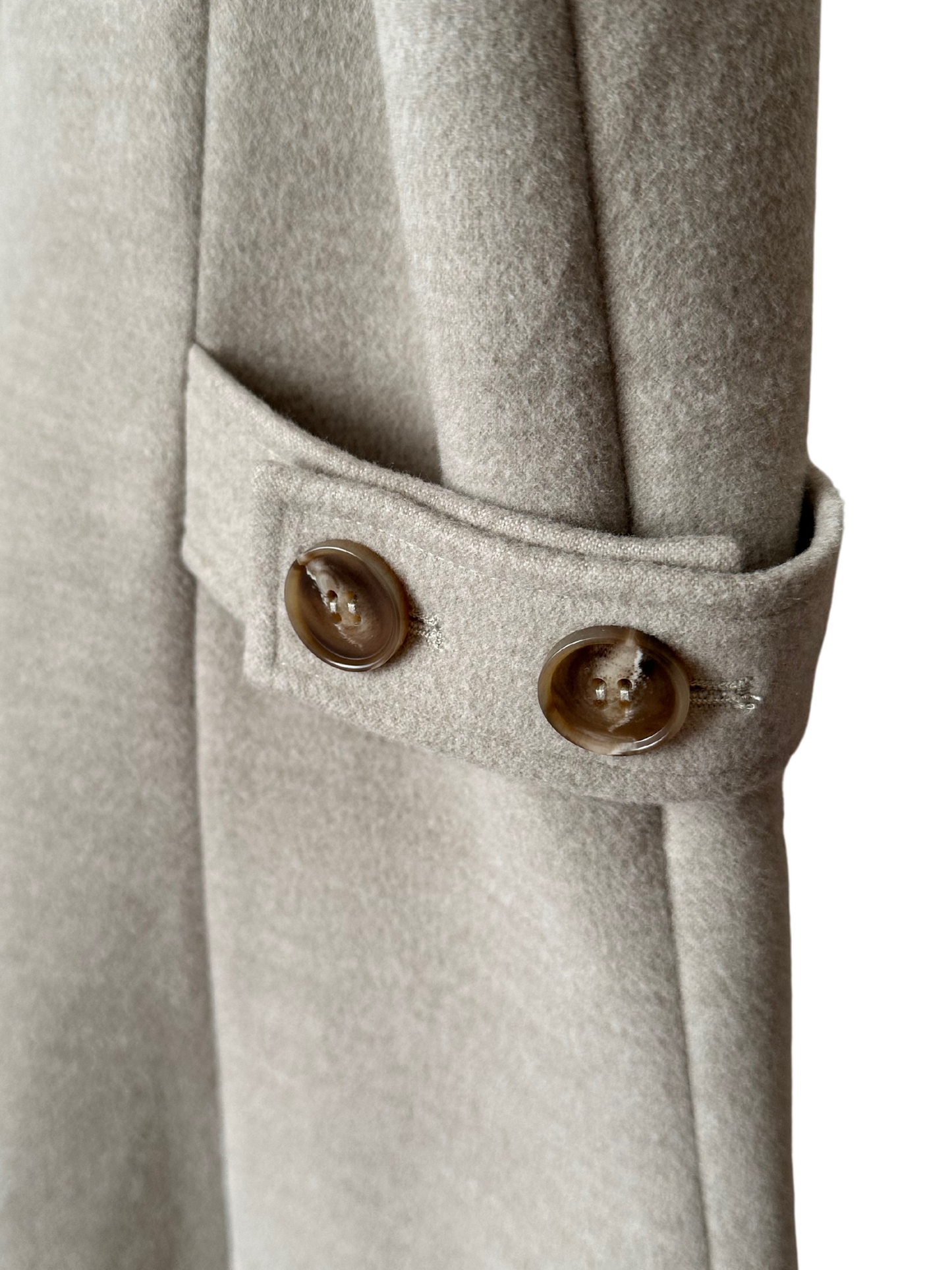 【Gray Beige】V neck side button jumper skirt(再入荷)