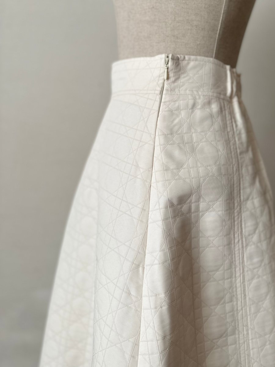 【Ivory】Quilted A-line skirt(再入荷)